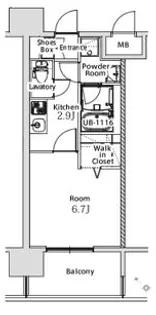 エンクレスト博多LIBERTY【405●号室】の間取り