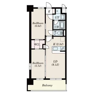 S-RESIDENCE博多駅南afford【5階】の間取り