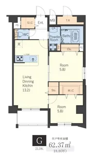 ヴィッラアプリーレ西新南【10階】の間取り