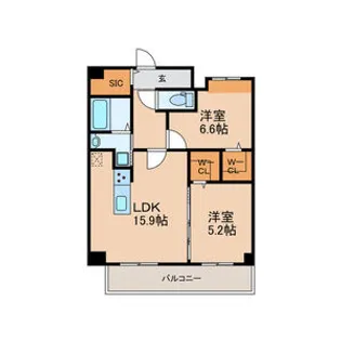 FMTレジデンス博多【10階】の間取り