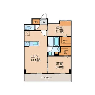 FMTレジデンス博多【10階】の間取り