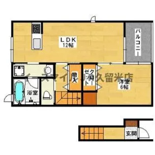 トップフィールド【2階】の間取り