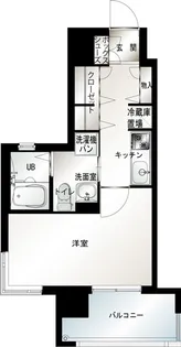 エンクレスト六本松Ⅱ【8階】の間取り
