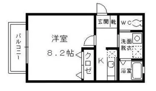 リブレア板付B棟【2階】の間取り