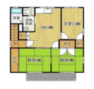 サンライズ西島【2階】の間取り