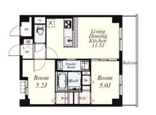 リエゾン東比恵【10階】の間取り