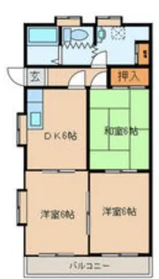 ブリックタウン【1-102号室】の間取り