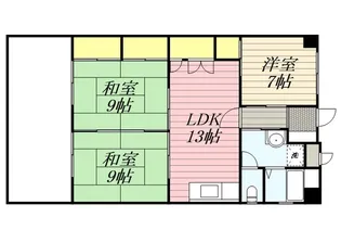 プレアール長門石【203号室】の間取り