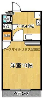 STビルⅠ【210号号室】の間取り