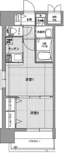 エンクレスト大橋【9階】の間取り