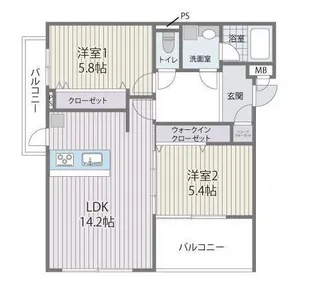 HEIRESS HIRAO【4階】の間取り