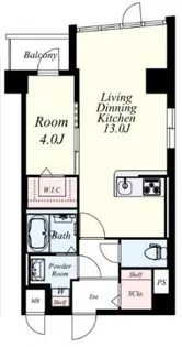 サヴィルロウ博多【5階】の間取り