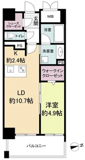 ウェルブライト博多ステーション【12階】の間取り