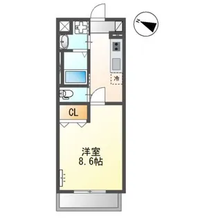 フレオ博多【1階】の間取り