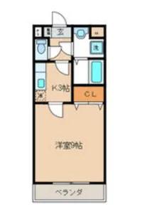 ヴィラコートはなみづき【402号室】の間取り