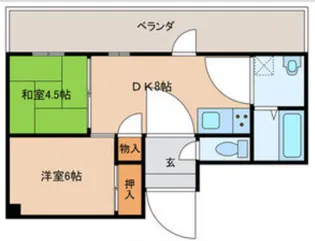 アイビーフラッツ【405号室】の間取り