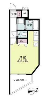 レジディア博多【10階】の間取り