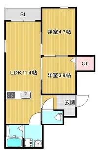 CHRONO桜並木(クロノ桜並木)【3階】の間取り