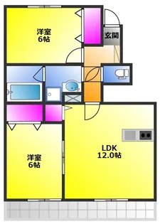 Domus久留米【1階】の間取り