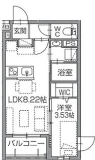 ラクラス南福岡South【2階】の間取り