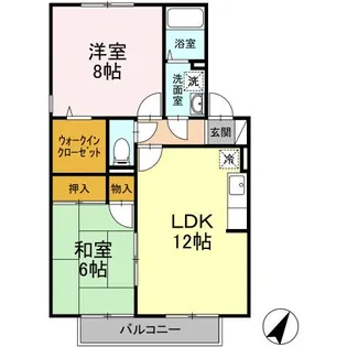 セジュール諸岡【2階】の間取り