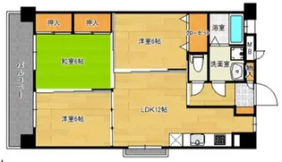 サザンコート中央町【2階】の間取り
