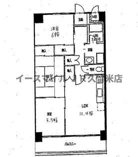 ラ・ディジェム旭【2階】の間取り