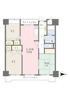 サングレード櫛原【12階】の間取り