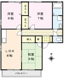 パークアベニュー【2階】の間取り