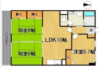 ライトハウス【606号室】の間取り