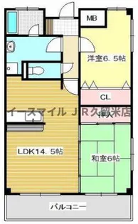 グリーンマンション【4階】の間取り