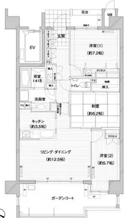 アイランドシティ照葉テラスマリナコート3番館【6階】の間取り