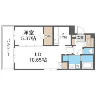 quador Contigo 高宮【302●号室】の間取り