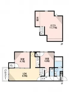 CB博多カルネⅠの間取り