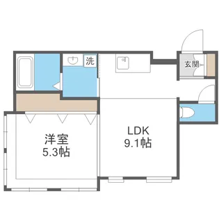 ラシックランテ平和【3階】の間取り