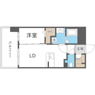 リファレンス六本松ビル【703●号室】の間取り