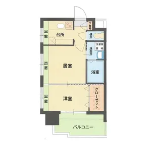 エステートモア・平尾公園通り【6階】の間取り