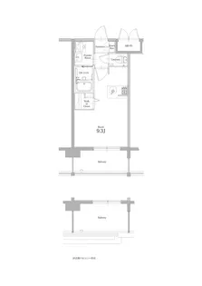 エンクレスト香椎参道【9階】の間取り