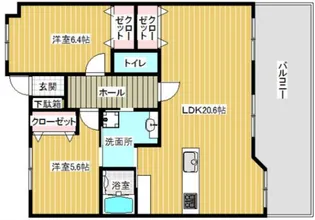 コアマンションフェスティオ久留米【11階】の間取り