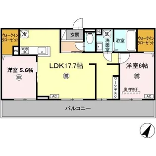 メゾン・ド・K's【302●号室】の間取り