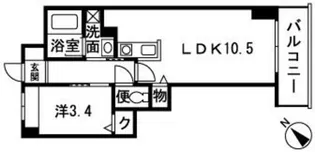 リバーフェイス博多【14階】の間取り