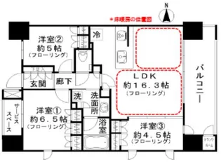 パークホームズ大濠公園フロント【4階】の間取り
