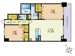 グラン・レカン【5階】の間取り