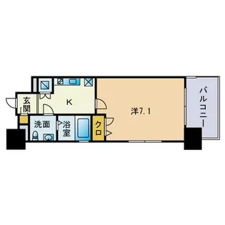 アーバンフラッツ天神東Ⅱ【10階】の間取り