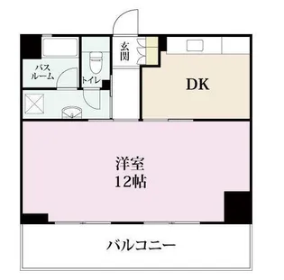 1DKの間取り画像