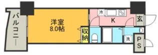 ロイヤル博多駅前【8階】の間取り