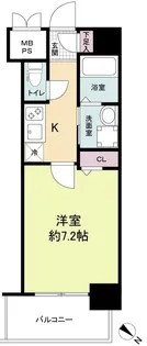 グランカーサ渡辺通【6階】の間取り