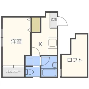コンフォートベネフィス箱崎8【2階】の間取り