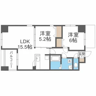 グランパーク天神【6階】の間取り