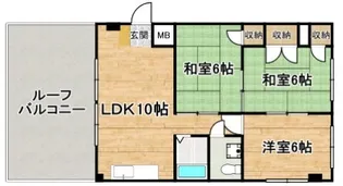 レジデンス秀峰【4階】の間取り
